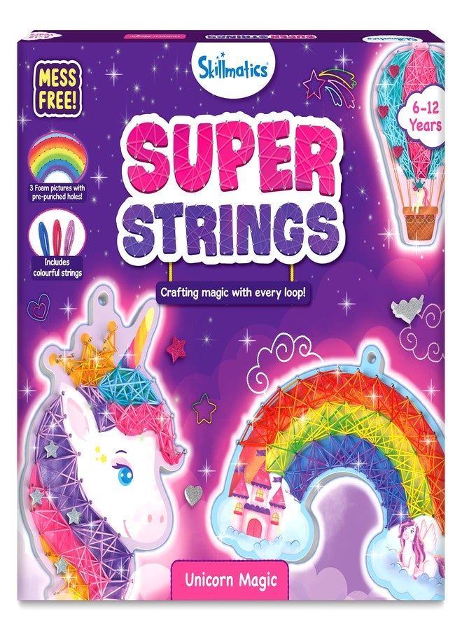 Skillmatics String Art Activity - Unicorn Magic, Mess-Free Art for Kids, Craft Kits & Supplies, DIY Decor & Creative Activity, Gifts for Girls & Boys Ages 6, 7, 8, 9, 10, 11, 12 - Image 1